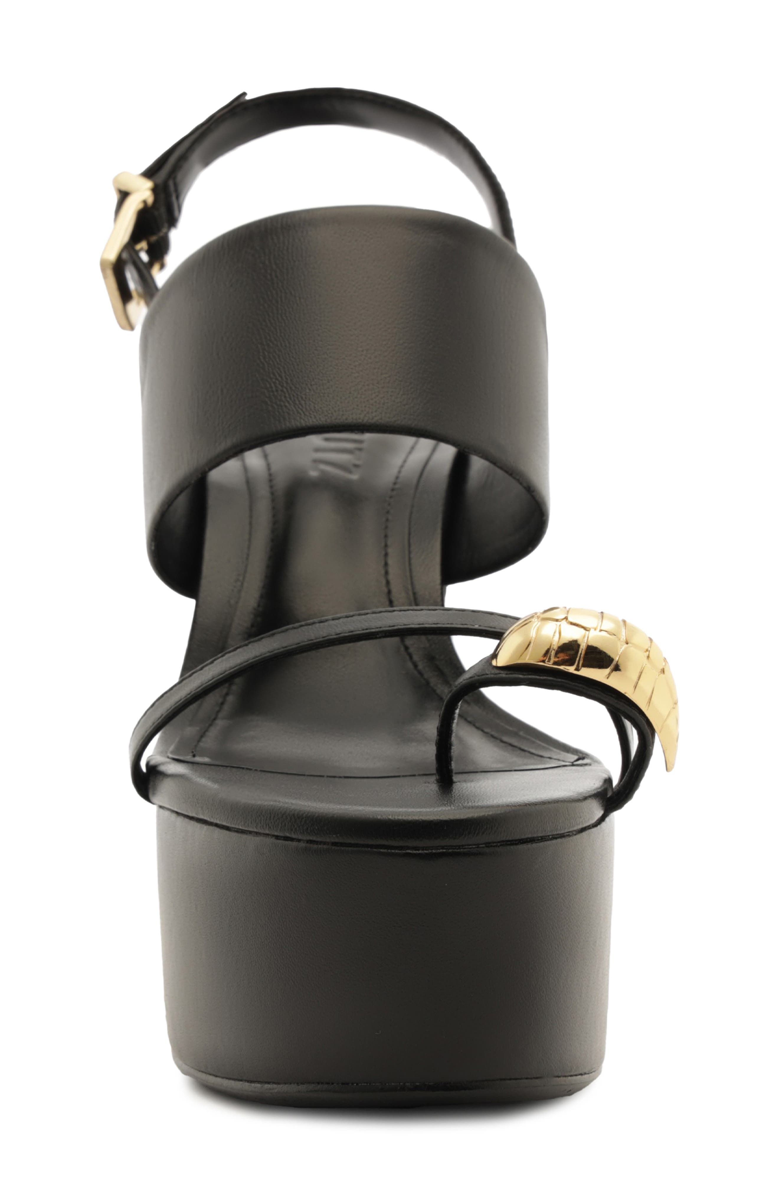 Schutz Mandy Slingback Platform Sandal, Alternate, color, Black