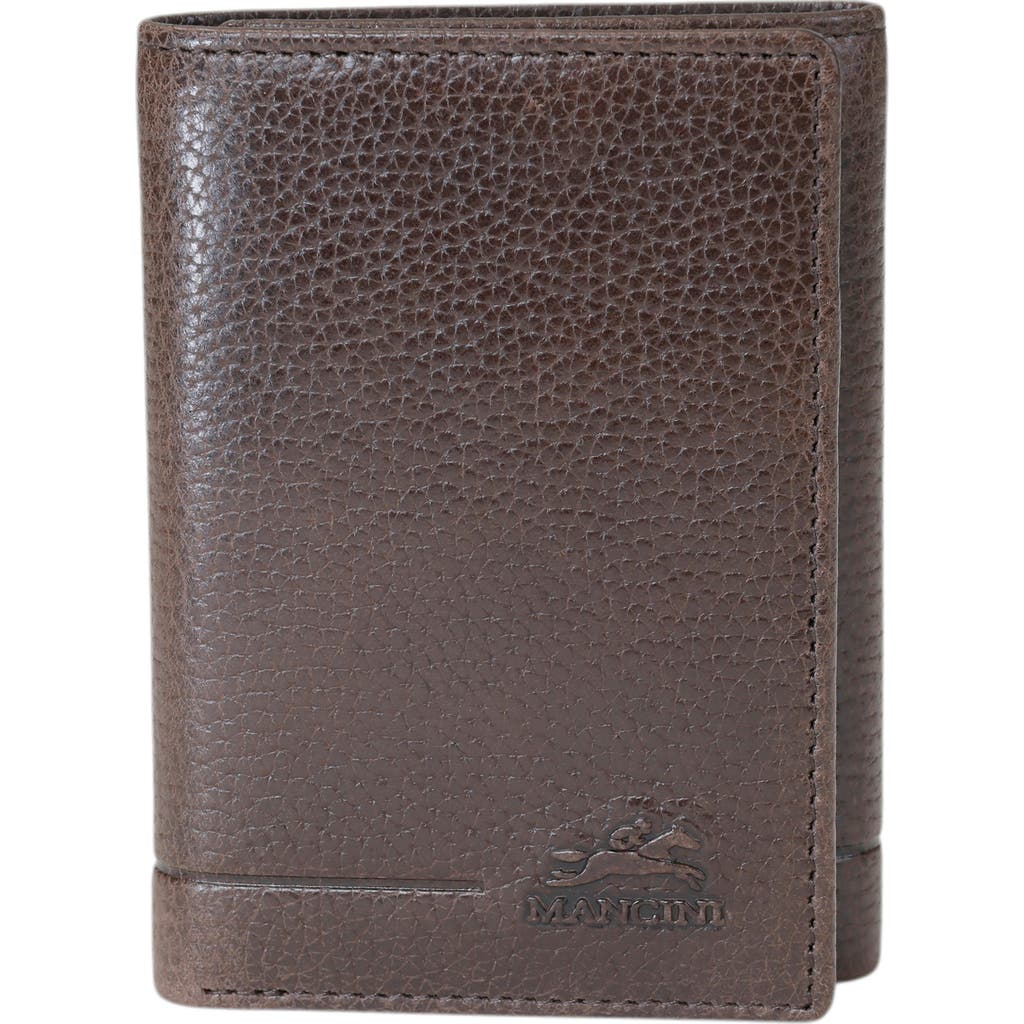 Mancini Fifth Ave Rfid Leather Trifold Wallet In Brown