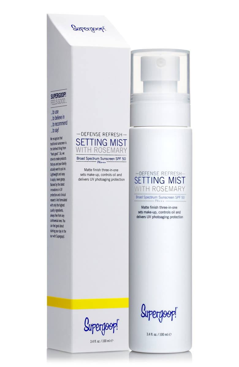 Supergoop!<sup>®</sup> Supergoop! Defense Refresh Setting Mist with Rosemary SPF 50, Alternate, color,