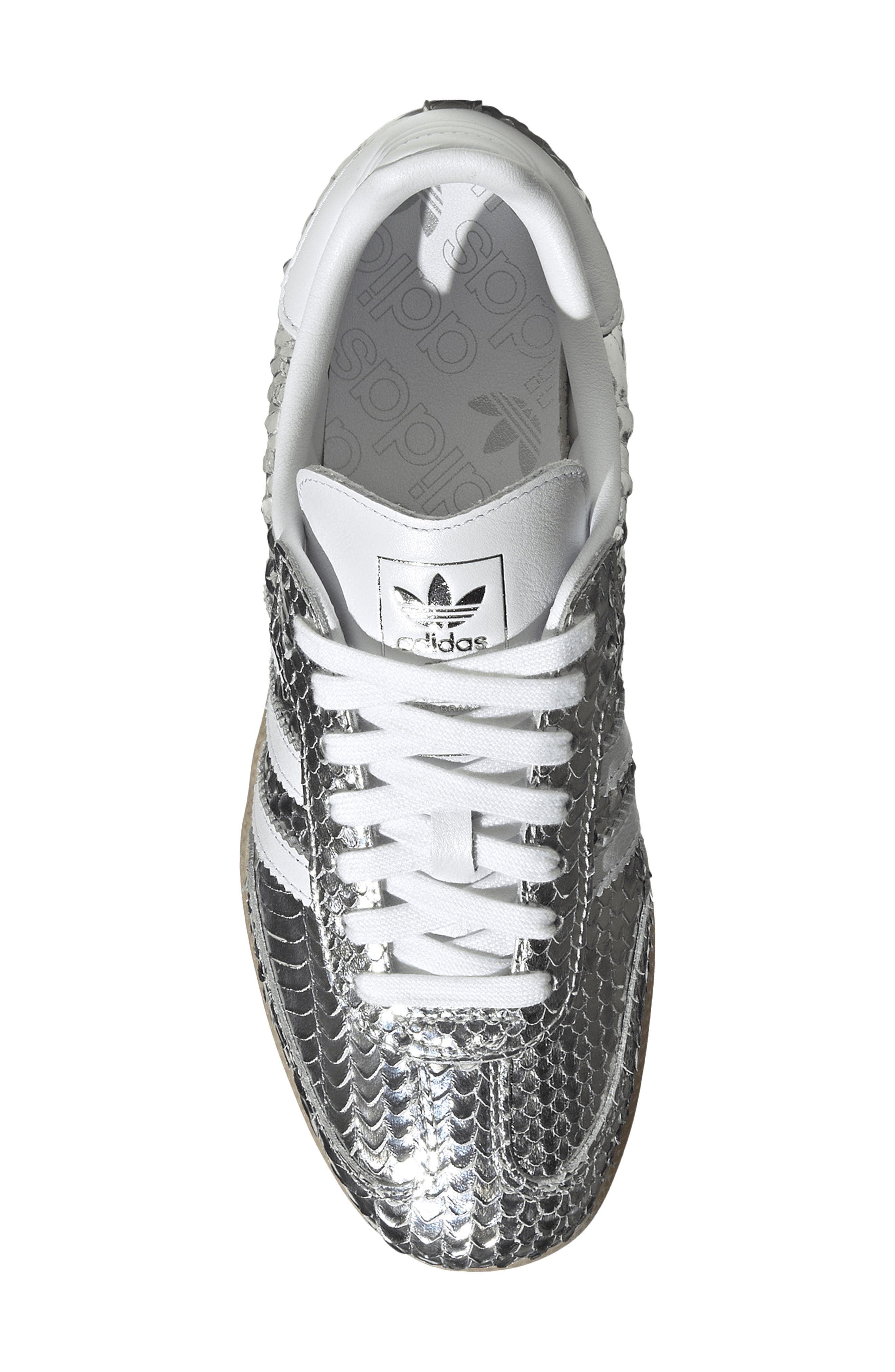 Gender Inclusive Samba OG Sneaker, Alternate, color, SILVER METALLIC/ WHITE
