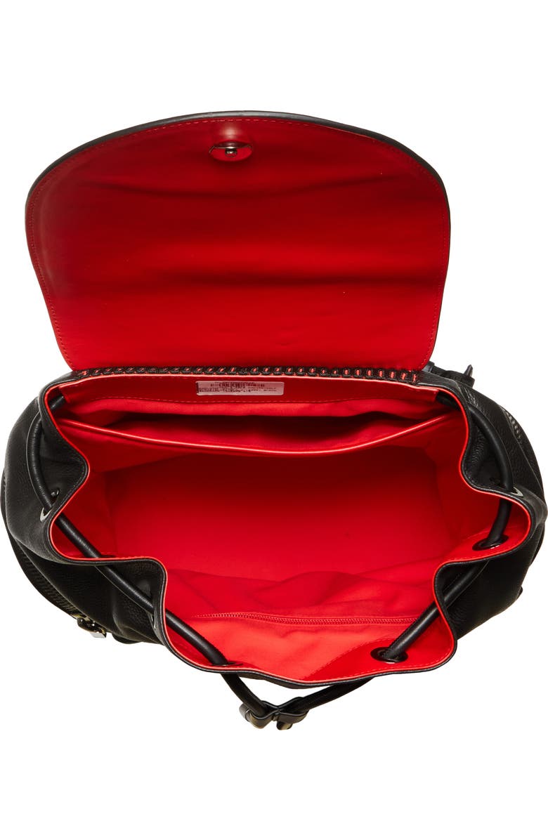 Christian Louboutin Small ExploraFunk Empire Leather Backpack, Alternate, color,