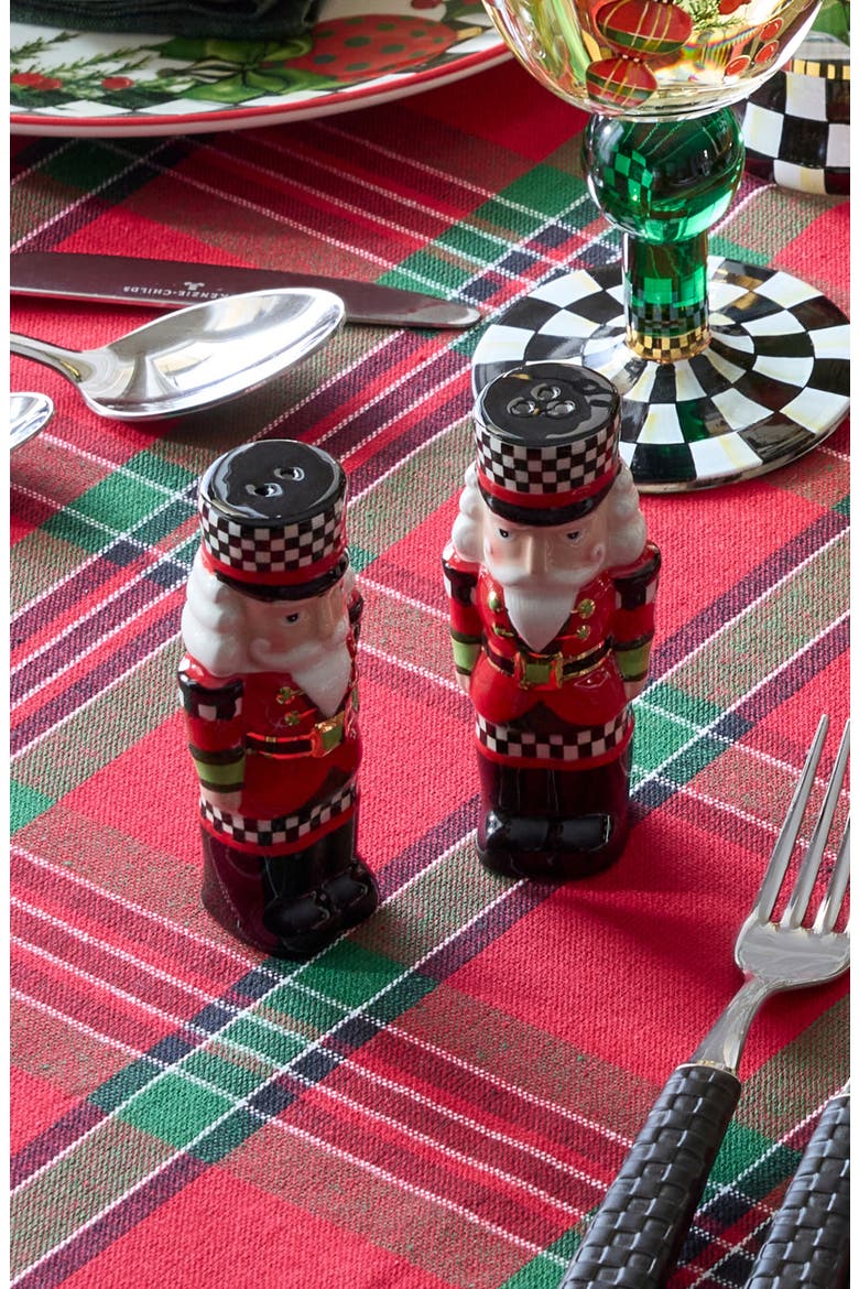 Classic Courtly Nutcracker Salt & Pepper Shakers, Alternate, color, RED