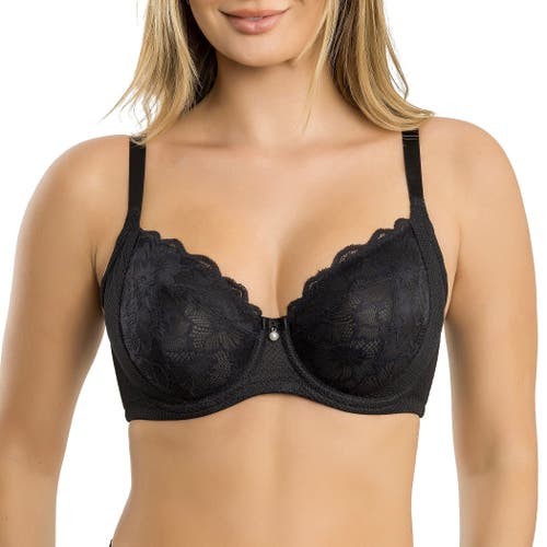 Parfait Luxlacy Full Coverage Sweetheart Unlined Wire Bra In Black