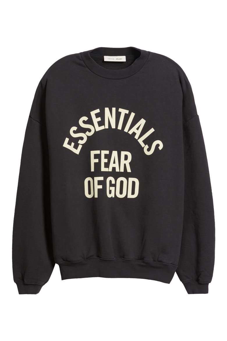Campus '90s Fleece Logo Graphic Sweatshirt, Alternate, color, FADED BLACK