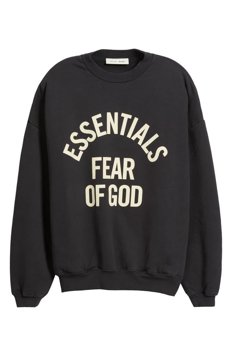 Fear of God Essentials Campus '90s Fleece Logo Graphic Sweatshirt, Alternate, color, 