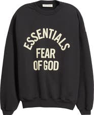 Fear of God Essentials Campus '90s Fleece Logo Graphic Sweatshirt