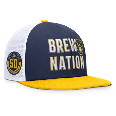 Men's Nike  Navy Milwaukee Brewers Pro Trucker Snapback Hat