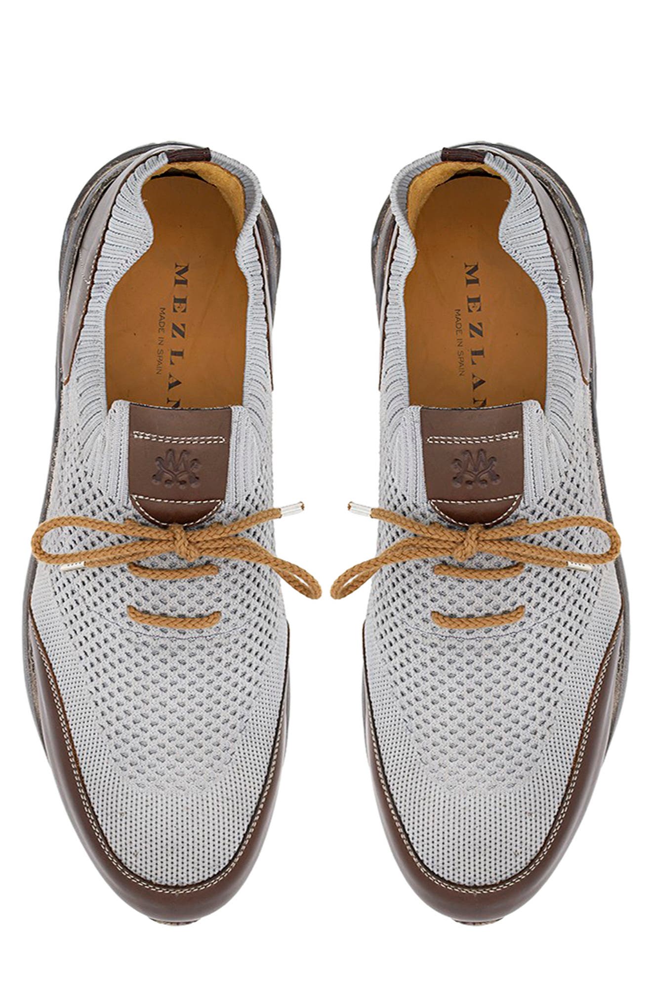 Mezlan Piedra Knit Sneaker, Alternate, color, Brown/ Grey