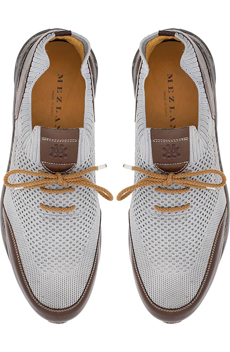 Mezlan Piedra Knit Sneaker, Alternate, color, Brown/ Grey