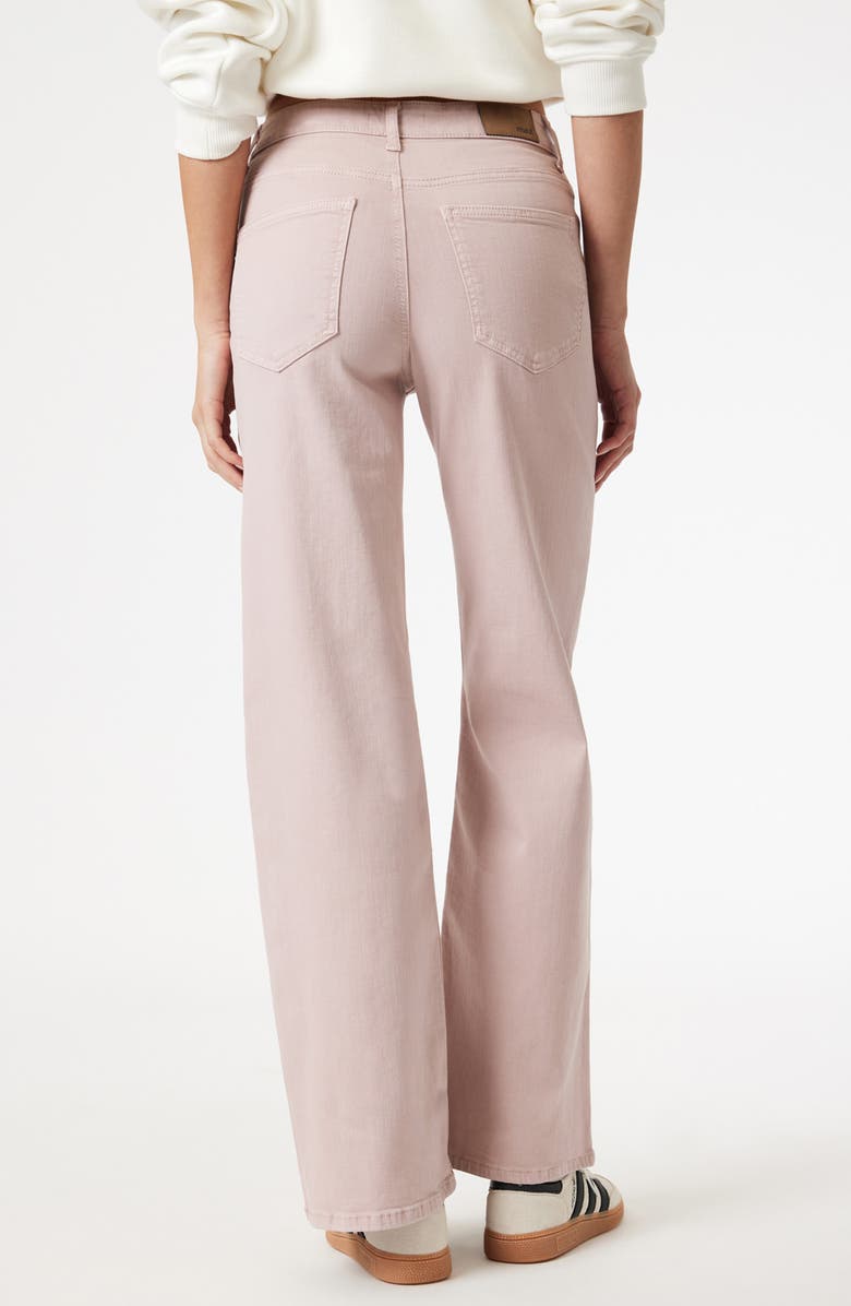 Mavi Jeans Alena High Waist Wide Leg Twill Pants, Alternate, color, Woodrose Flex Blue