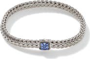 John Hardy Icon Bracelet, Sterling Silver, Pavé, 6.5mm