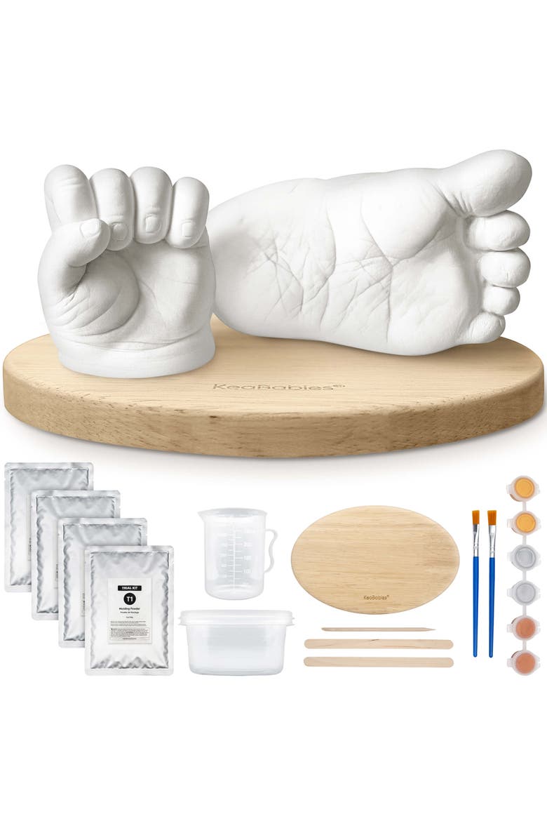 Reve Oval Baby Casting Kit for Hand and Foot, Main, color, Ash Wood, Oval