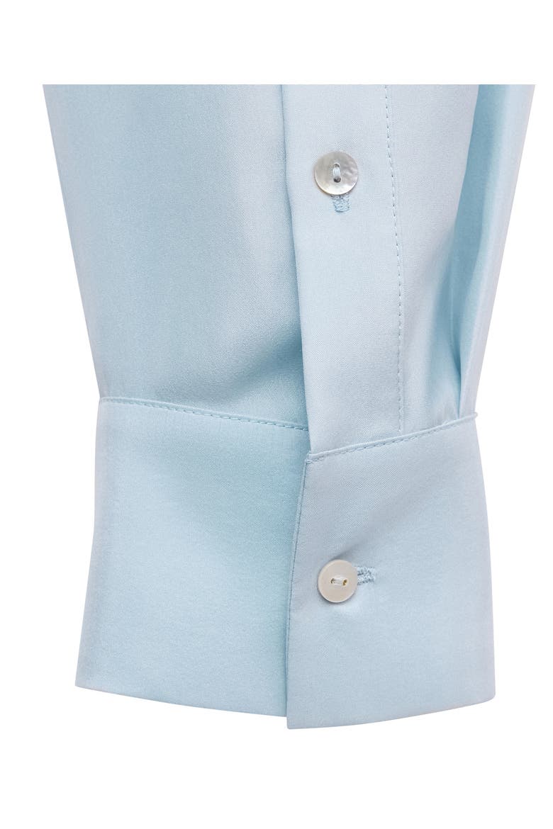 Oversized Silk Shirt, Alternate, color, SKY BLUE