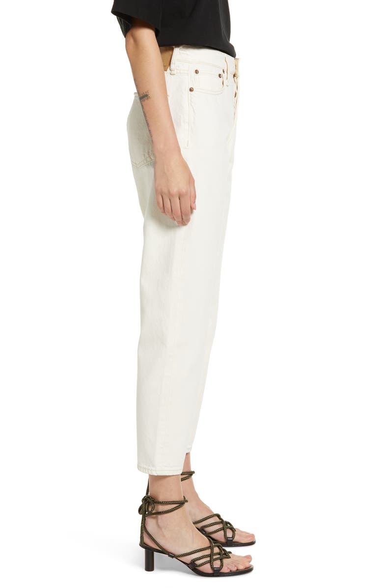 rag & bone Alissa High Waist Crop Barrel Leg Jeans, Alternate, color, 