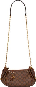 GERARD DAREL Logo-Print Mini Chain Shoulder Bag