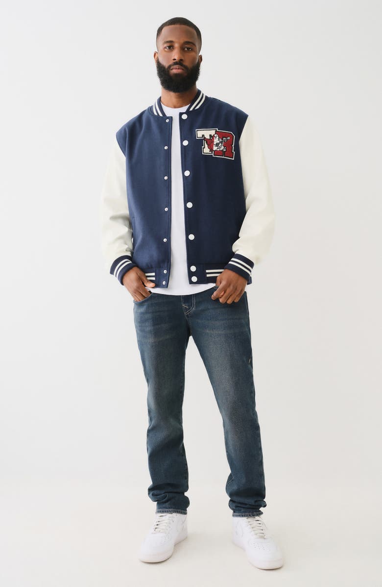 True Religion Patch Varsity Jacket, Alternate, color,