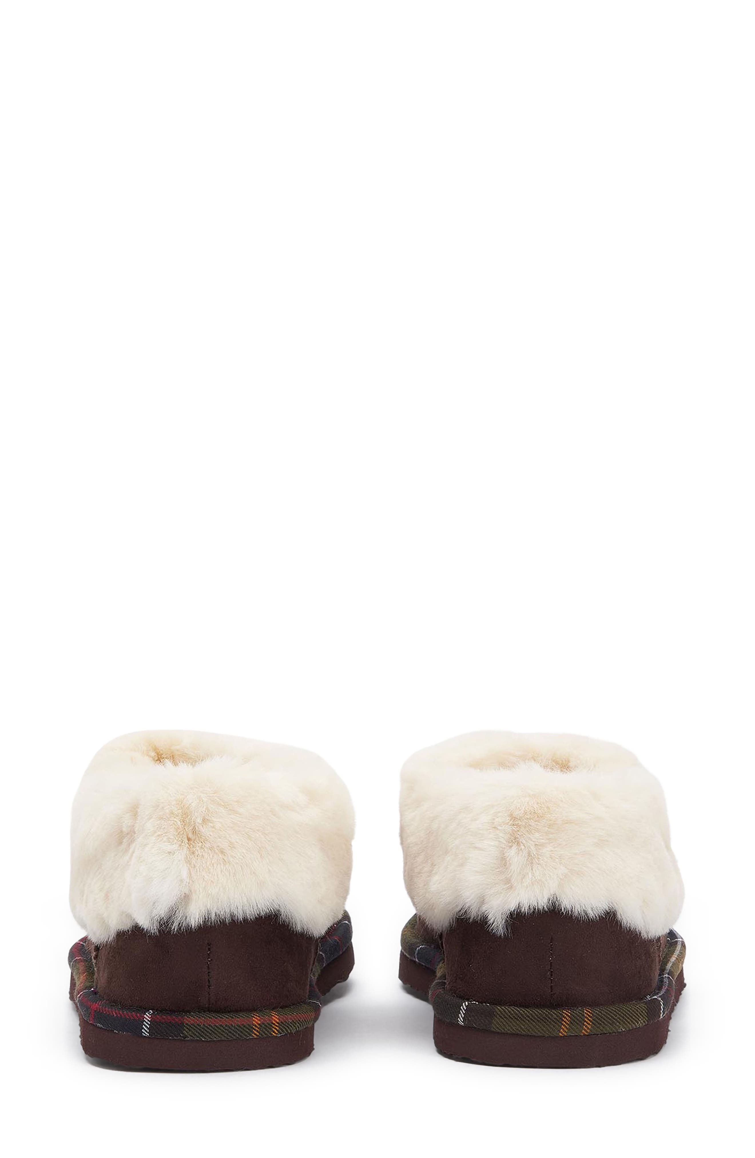 Barbour Eloise Faux Fur Lined Scuff Slipper, Alternate, color, 