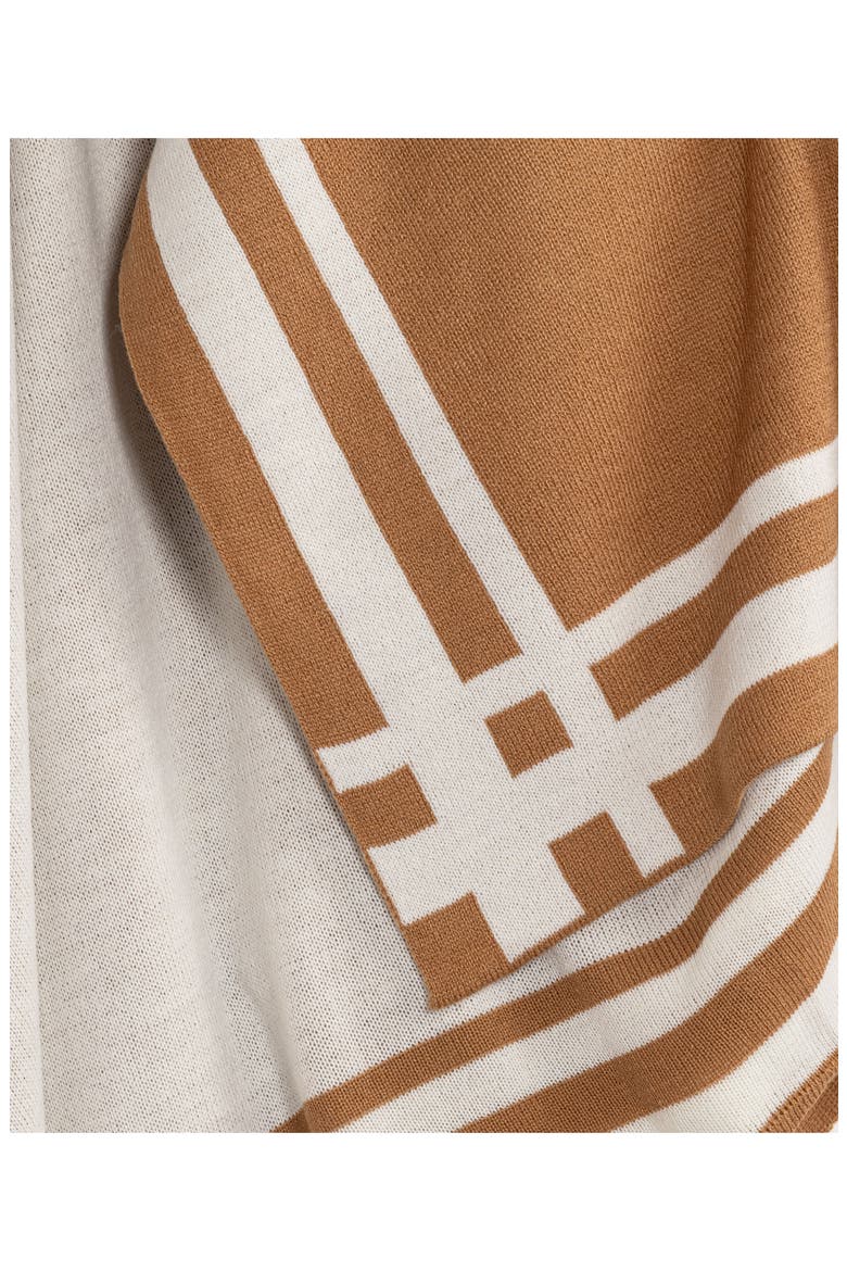 Jet Setter Reversible Knit Poncho, Alternate, color, CAMEL/CREAM