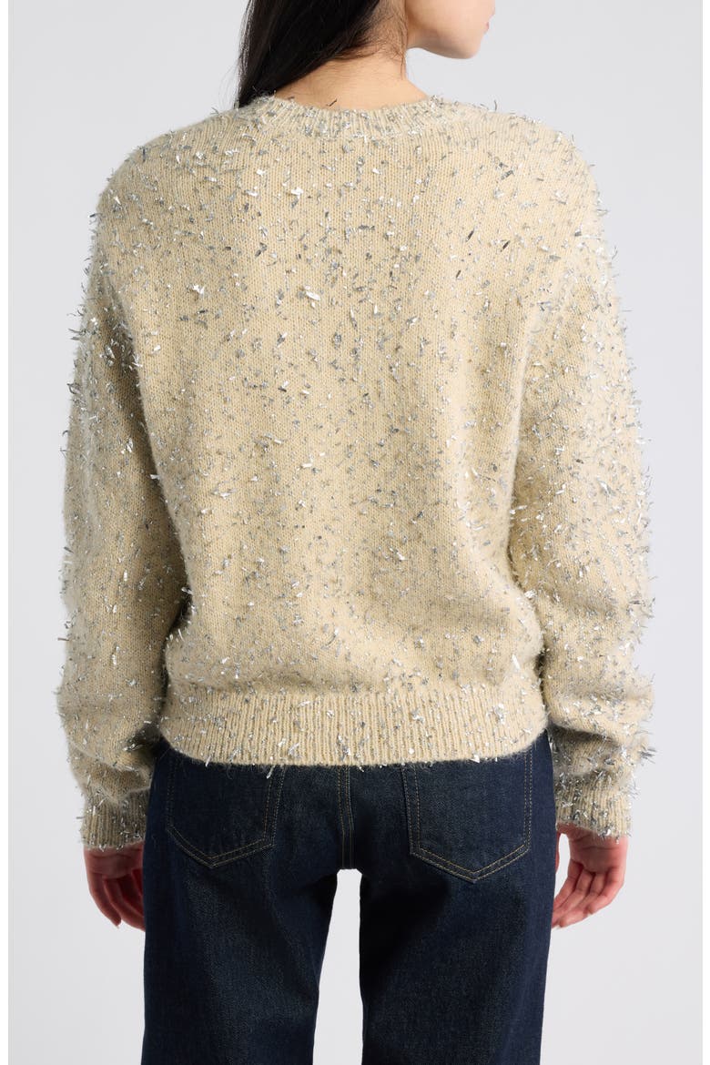 The Tinsel Sweater, Main, color, CREAM MULTI