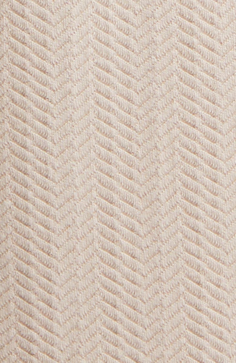 Giorgio Armani Chevron Stretch Cotton Blend Jersey Pants, Alternate, color, Tan