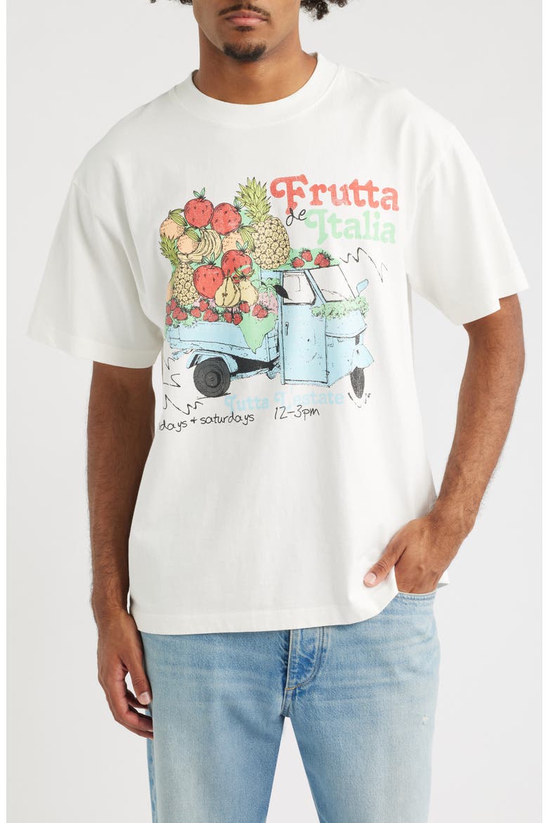 Frutta Graphic T-Shirt, Main, color, WHITE