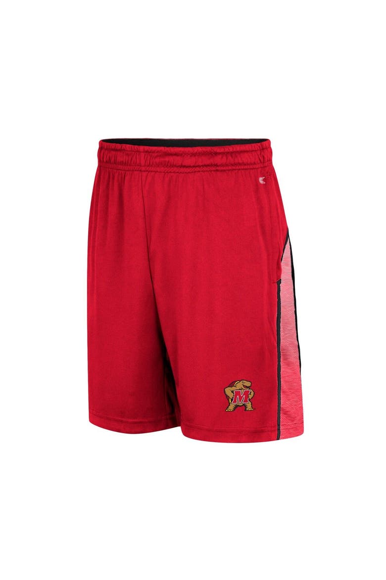 Youth Colosseum Red Maryland Terrapins Max Shorts, Alternate, color, Red