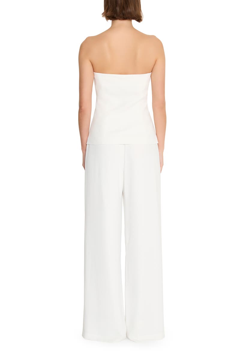 Amanda Uprichard Yadira Strapless Jumpsuit, Alternate, color, Ivory