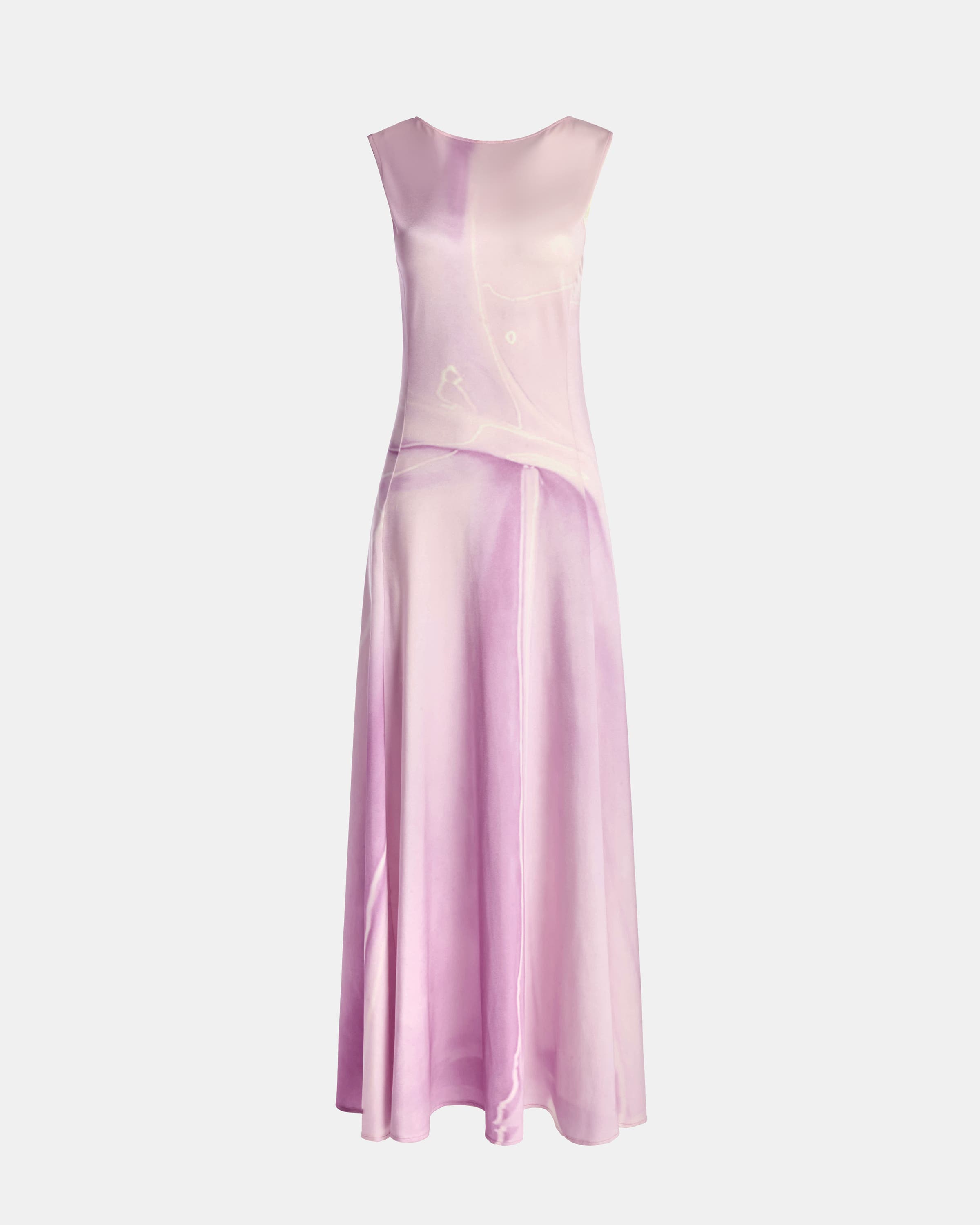 Kate Illusion Print Liquid Maxi Dress