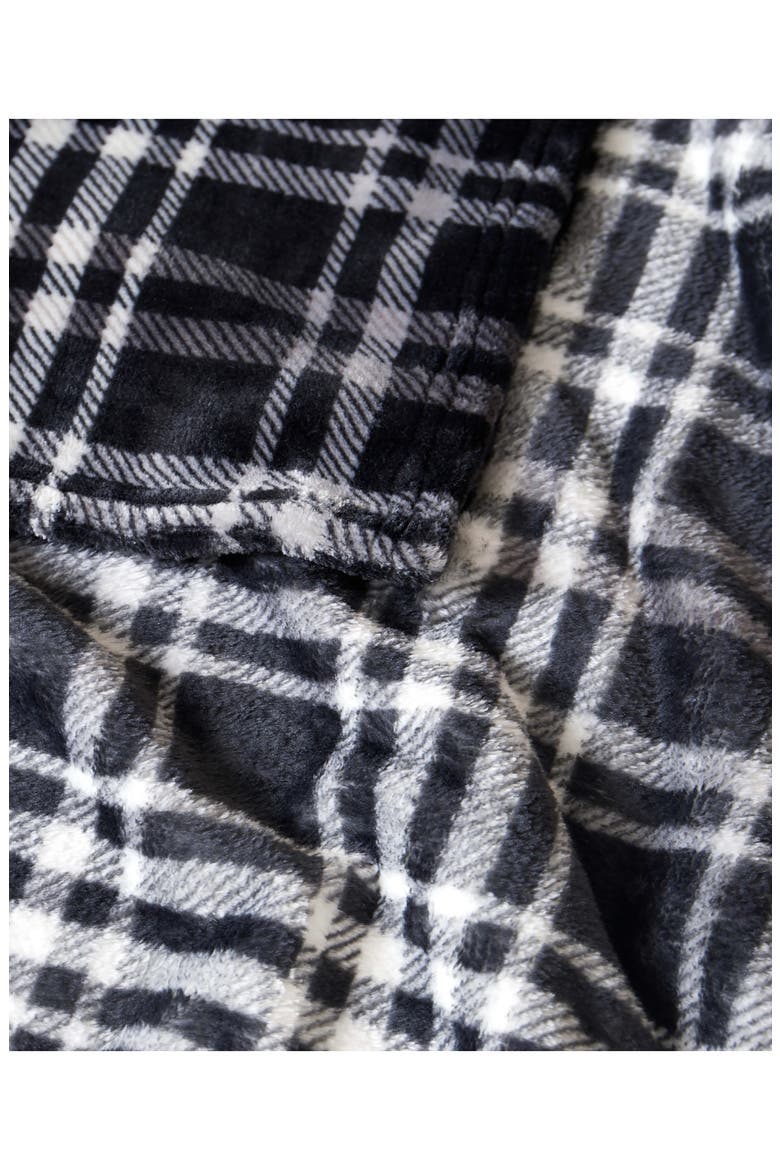 Camper Plaid Throw Blanket - 50" x 70", Alternate, color, BLACK