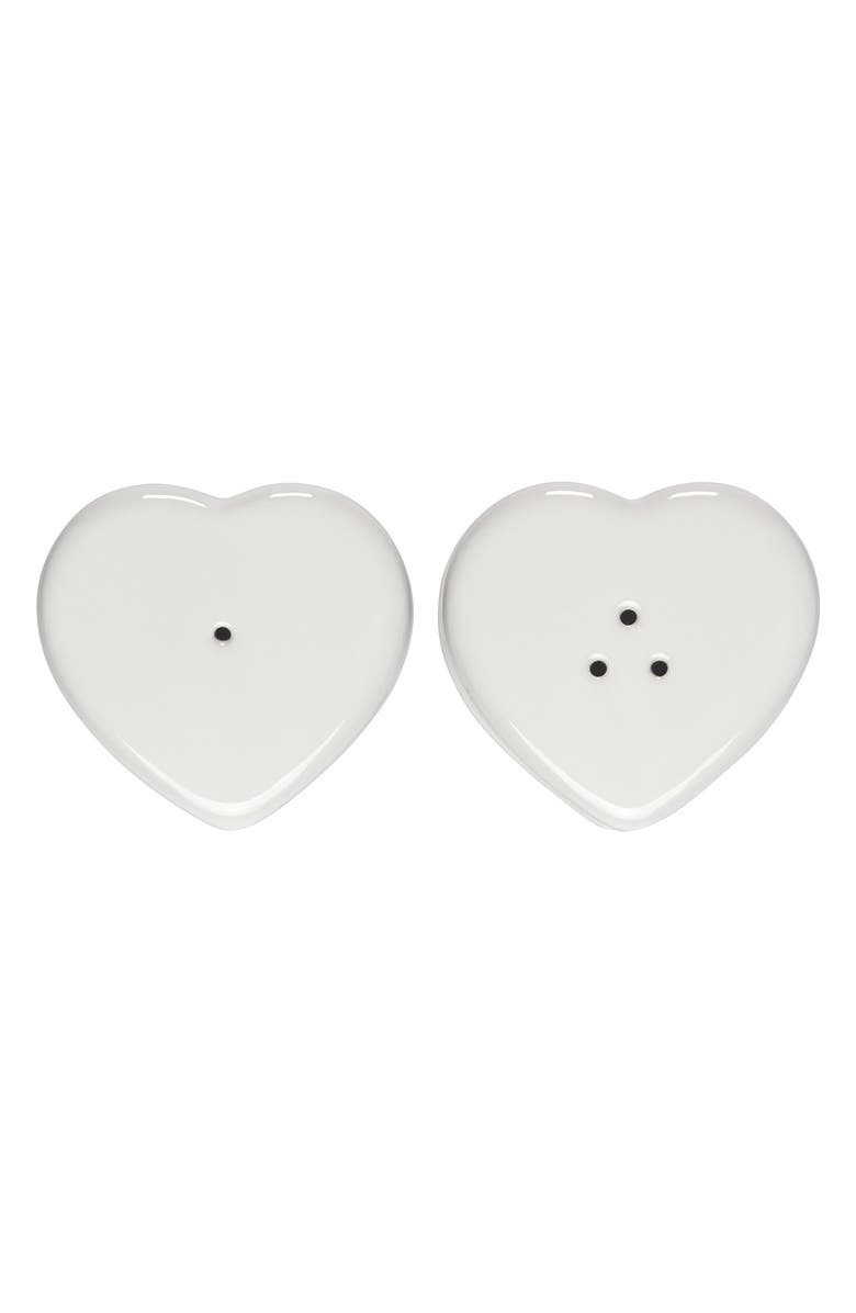 Le Creuset Heart Salt & Pepper Shaker Set, Alternate, color, White
