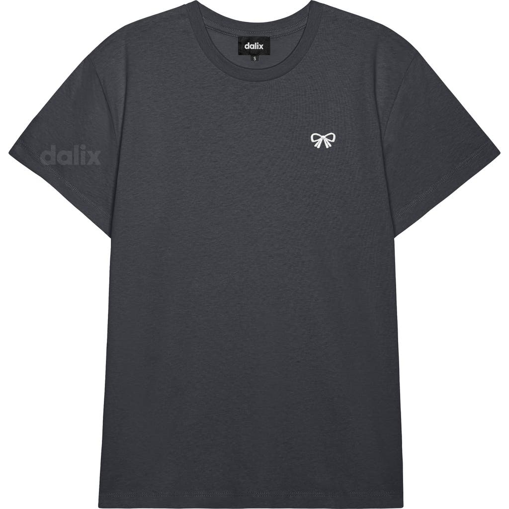 Dalix Womens Bow Lightweight Everyday Tee In Gray