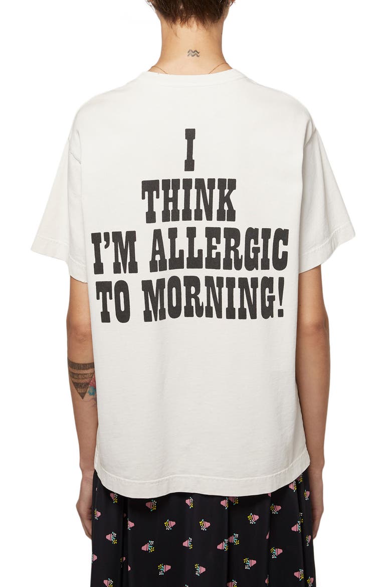 MARC JACOBS x Peanuts® Graphic Cotton Tee, Alternate, color, VINTAGE WHITE