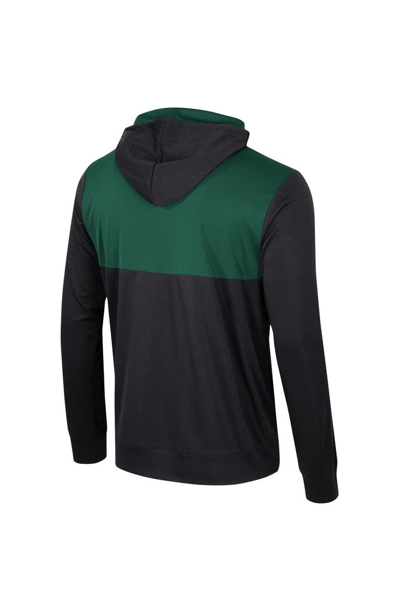 COLOSSEUM Men's Colosseum Black Michigan State Spartans Warm Up Long Sleeve Hoodie T-Shirt, Alternate, color, Black