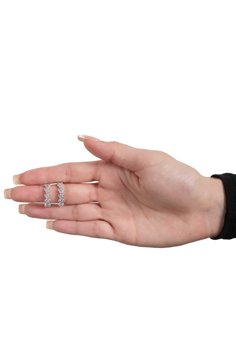 Disney Mickey Mouse Necklace with Pave Crystals, 16"+3", Alternate, color, Silver, Black