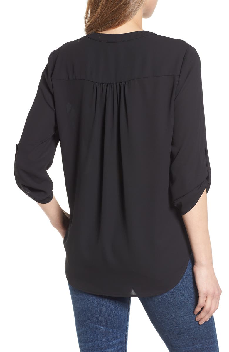 Everleigh Roll-Tab Sleeve Tunic, Alternate, color, 