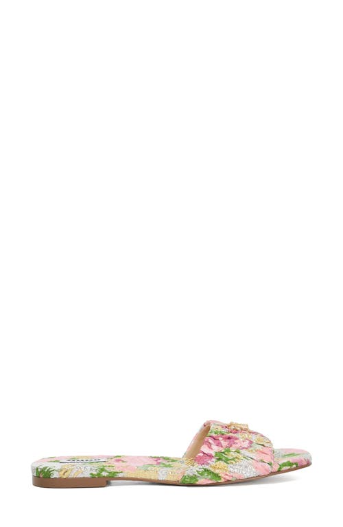 Dune London Nautical Slide Sandal In Pink