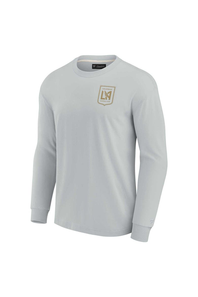 Unisex Fanatics Signature Gray LAFC Elements Super Soft Long Sleeve T-Shirt, Alternate, color, Gray