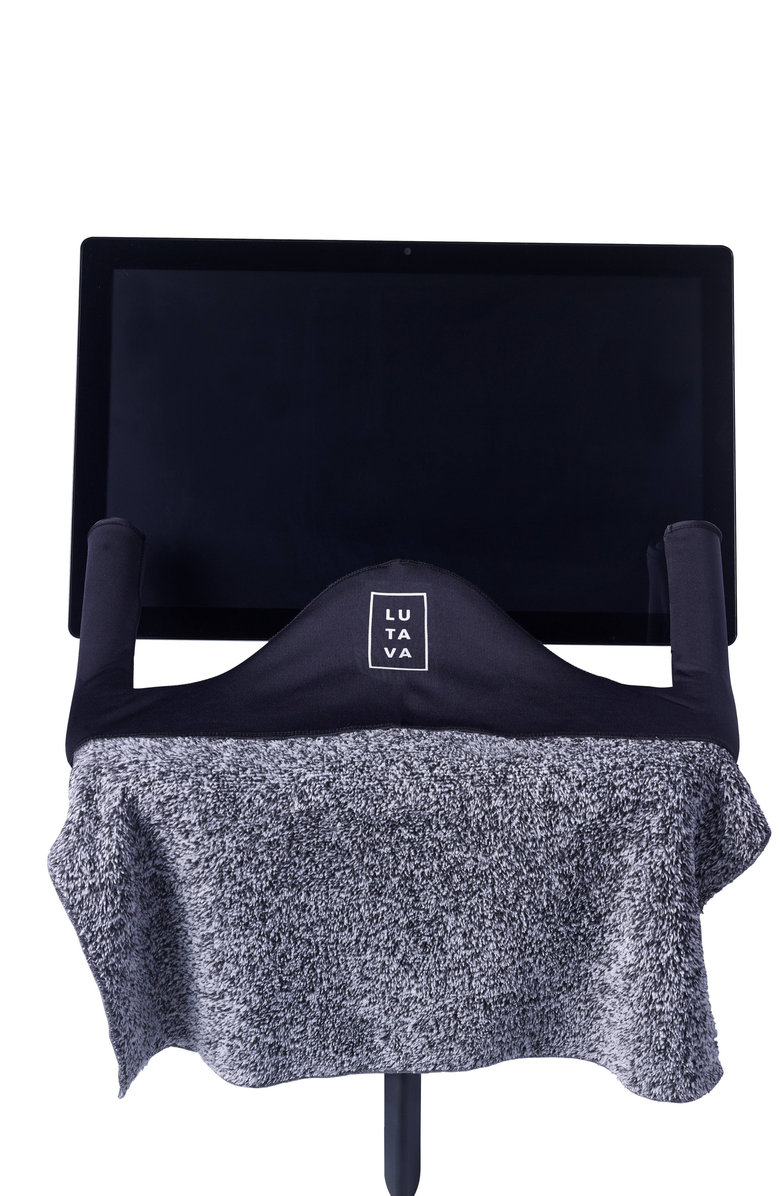 Lutava Antimicrobial Peloton Handle Cover, Alternate, color, Black/Charcoal