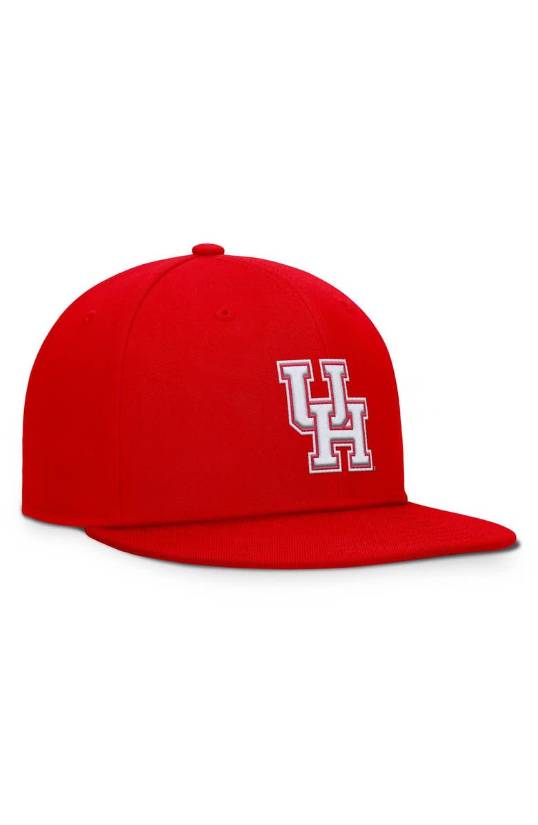 TOP OF THE WORLD Men's Top of the World Red Houston Cougars Fundamental Snapback Hat, Alternate, color,