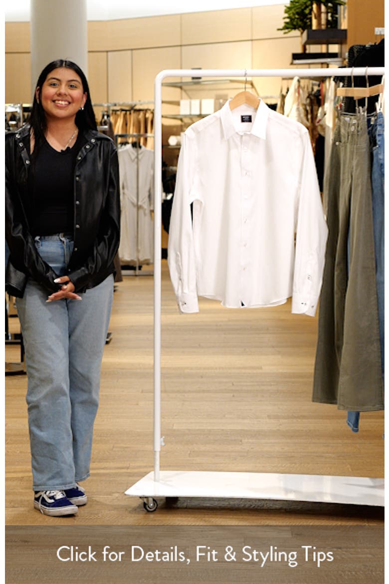 Las Cases Wrinkle Resistant Button-Up Shirt video