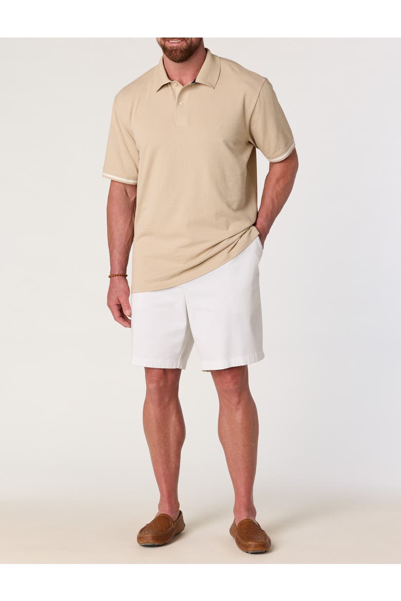 Big & Tall Compact Seersucker Polo Shirt, Alternate, color, MUSHROOM