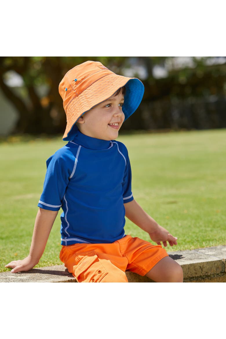 Short Sleeve Sun & Swim Shirt, Alternate, color, Navy