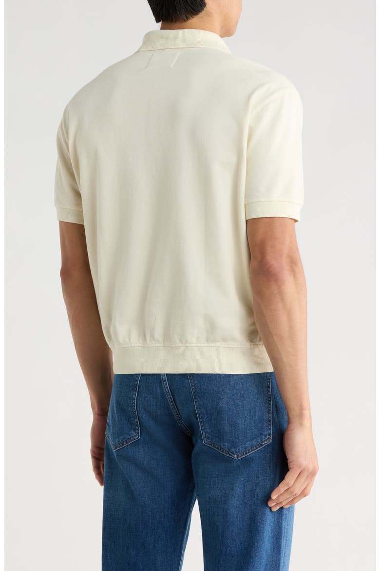 Banded Cotton Piqué Polo, Alternate, color, LIGHT BEIGE