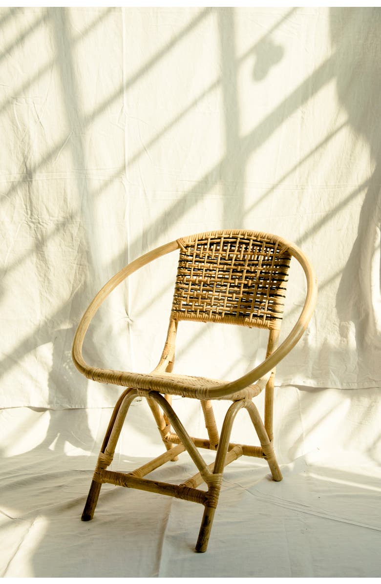 Wicker Village Kids Chair Mixed Weave, Alternate, color, Small