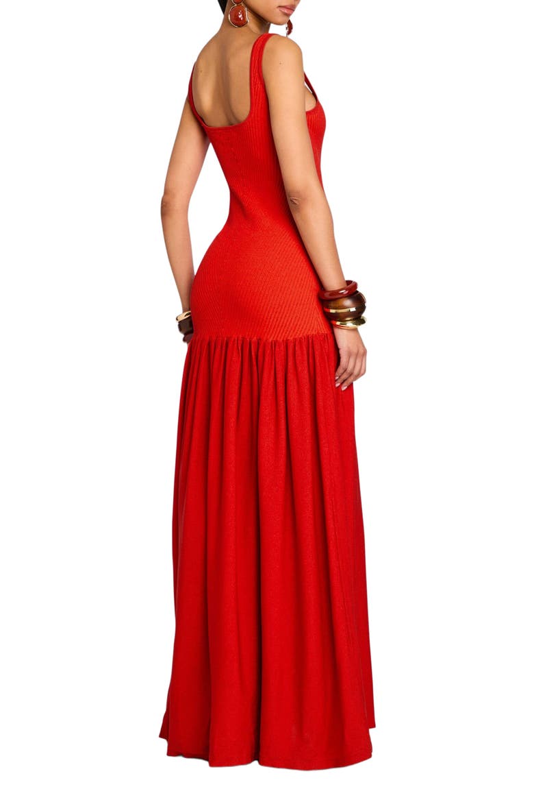 Kennedi Knit Dress, Alternate, color, Metallic Geranium