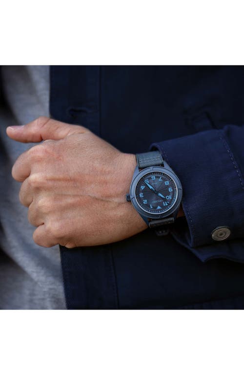 Vincero The Stratos Titanium Solar Webbing Strap Watch, 41mm