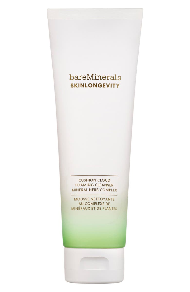bareMinerals<sup>®</sup> SKINLONGEVITY<sup>®</sup> Cushion Cloud Gentle Foaming Cleanser, Main, color, 