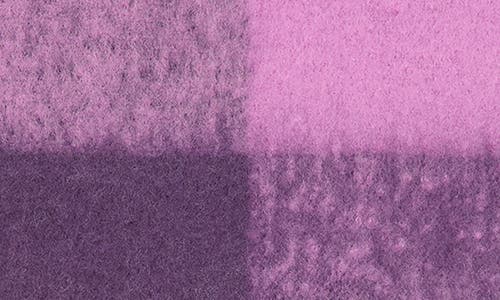 Mango Teen Striped Knit Fringe Scarf In Purple