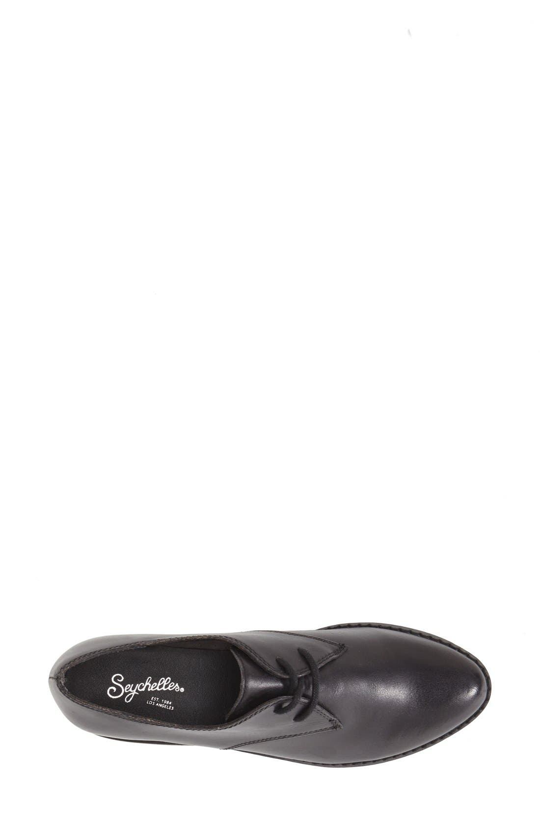 'Welcome Back' Oxford, Alternate, color, BLACK LEATHER