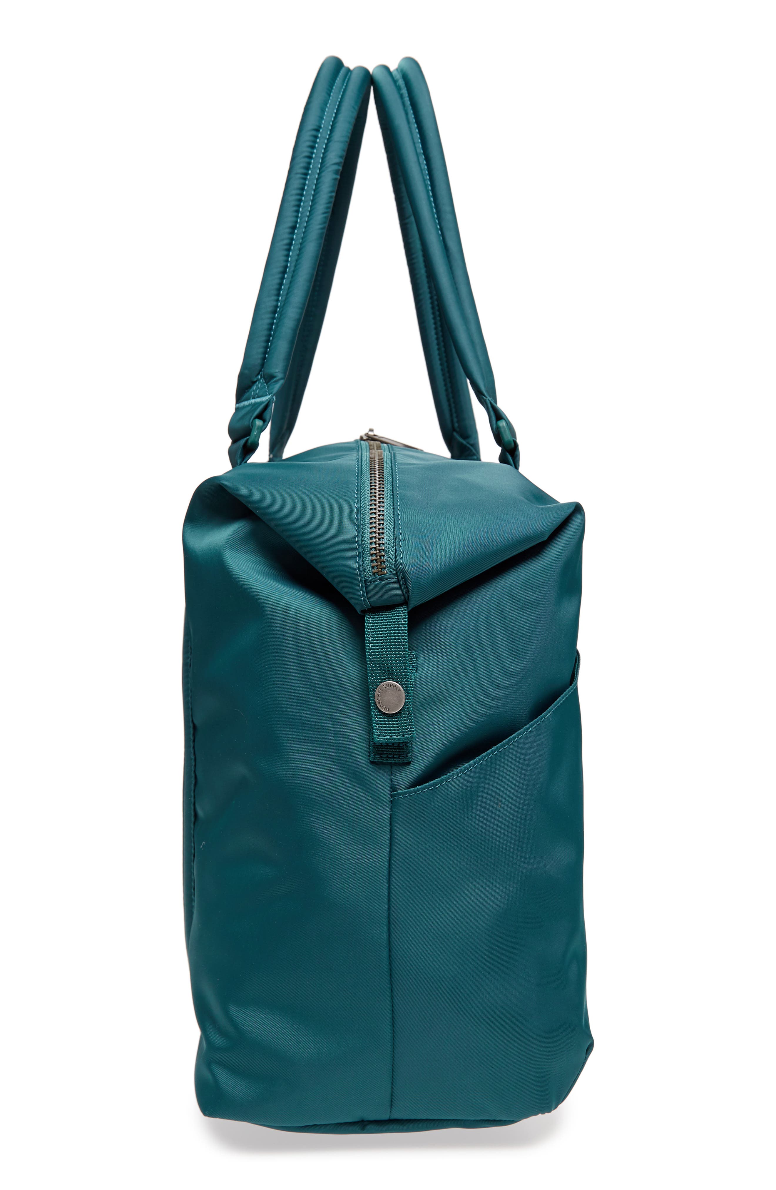 Herschel Supply Co. Strand Flight Satin Duffel Bag, Alternate, color, Deep Teal